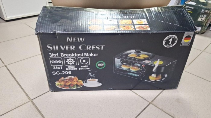 УЦЕНКА! Электрическая машина для завтрака 3в1 на 2800Вт CREST SC-206 (Плохая упаковка 3031)