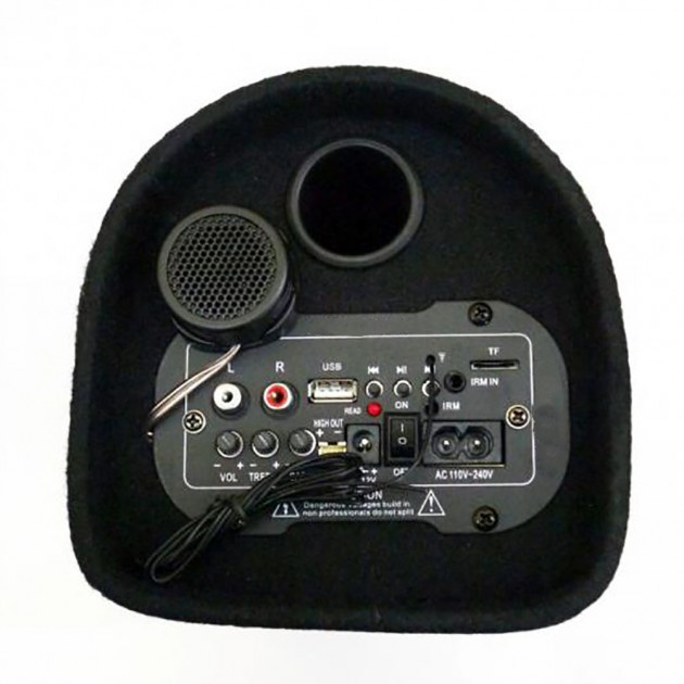 Автомобильный сабвуфер ZPX 8" Cm 800W с усилителем и Bluetooth Колонка в авто