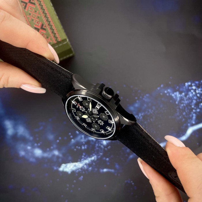 Awarder Embroidery Black-Army Green Black Automatic 10ATM