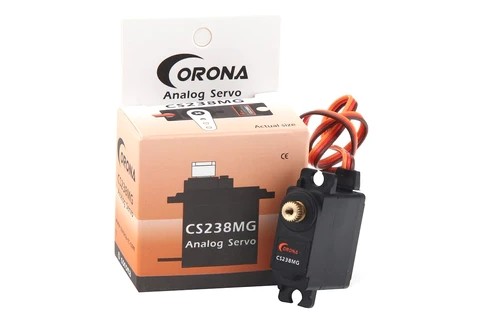 Сервопривід міні 22г Corona CS238MG 4.6кг/0.14сек 29x13x30мм