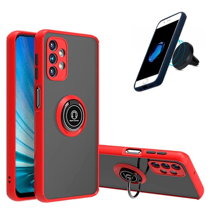 Чехол Goospery Ring Case 3в1 Xiaomi Redmi 9C, Redmi 10A, Poco C3 красный