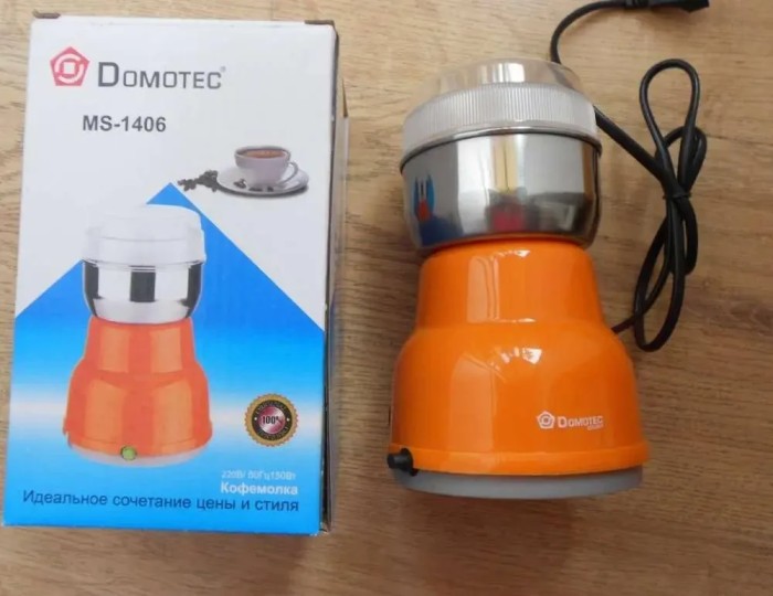 Кофемолка электрическая Domotec MS-1406 220V/150W