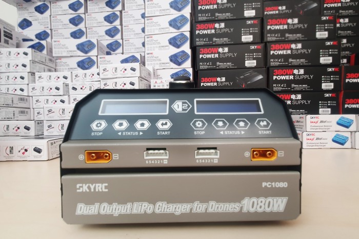 Зарядний пристрій дуо SkyRC PC1080 20A/1080W з/БЖ універсальний (SK-100124)