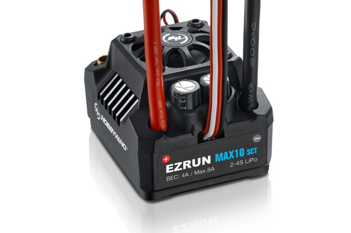 Регулятор ходу HOBBYWING EZRUN MAX10 SCT 120A 2-4S вологозахищений для автомоделей