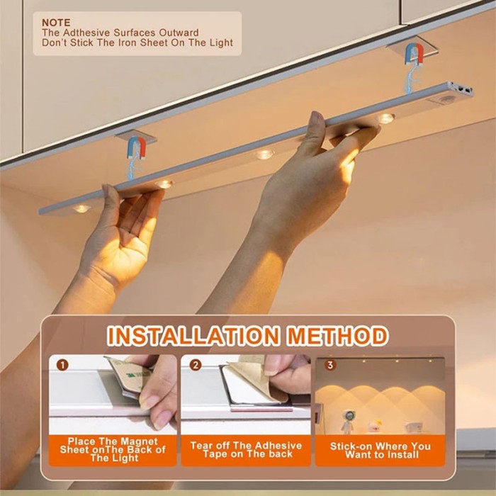 Сенсорний світильник LED з датчиком руху MZ-L1602 (40*10*400mm) White