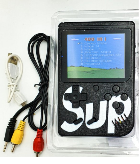 Ретро приставка Sup консоль с цветным LCD экраном без джойстика 8-bit 400 игр