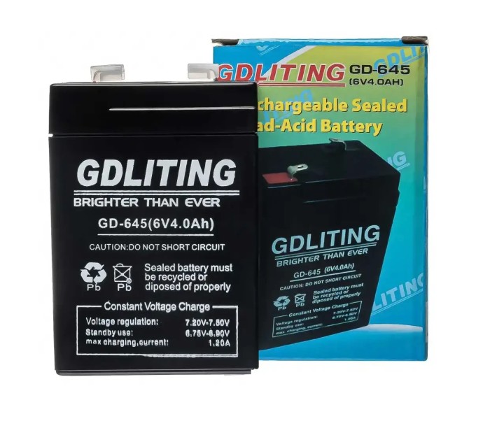 Аккумуляторная батарея для весов, фонарей, игрушек GDLITING GD-645