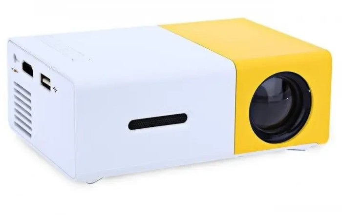 Мультимедийный портативный проектор UKC YG-300 с динамиком White/Yellow