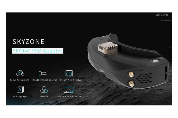 Окуляри FPV Skyzone SKY04O PRO 5G 1280x720 5.8GHz