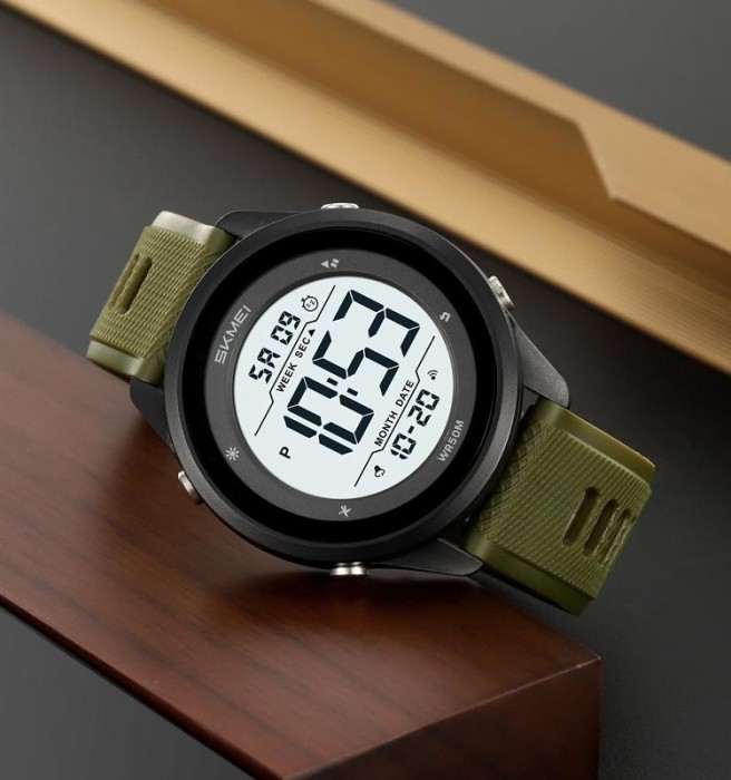 Skmei 2498PAGWT Army Green-Wnite