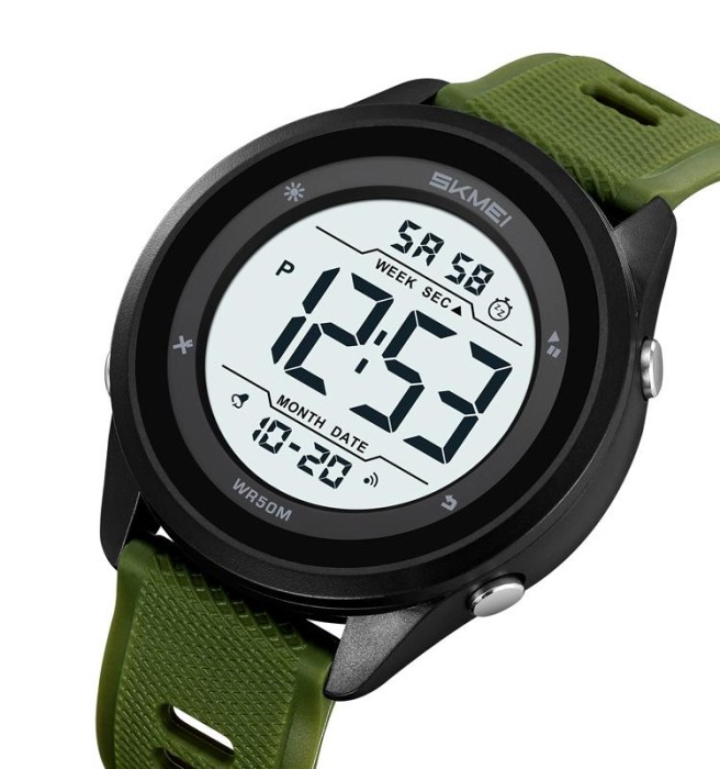Skmei 2498PAGWT Army Green-Wnite
