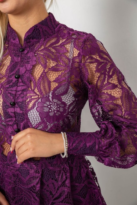 Сукня жіноча ошатна, колір фіолетовий, 244R0174