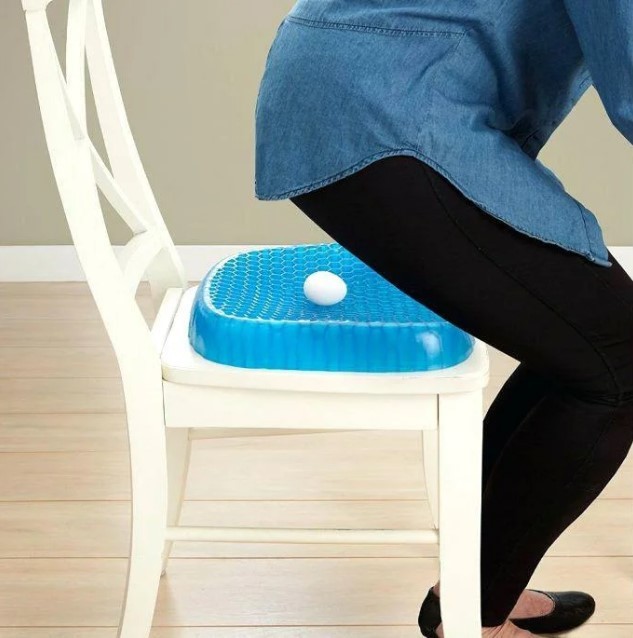 Ортопедическая подушка для разгрузки позвоночника Egg Sitter | гелевая подушка сидушка