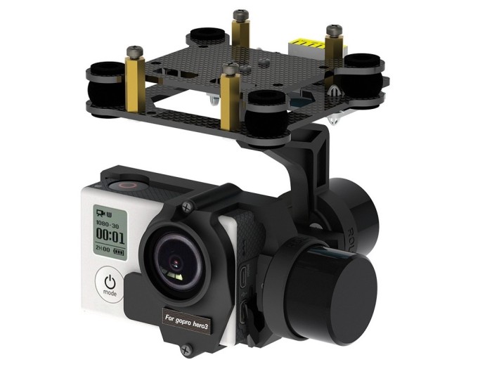 Подивись двохвісьовий VolantexRC 2DH3H для камер GoPro з захисним куполом