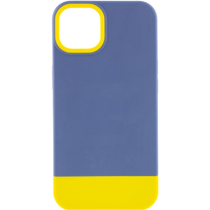 Чохол TPU+PC Bichromatic для Apple iPhone 13 (6.1") Navy Blue / White