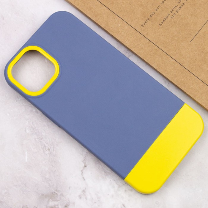 Чохол TPU+PC Bichromatic для Apple iPhone 13 (6.1") Navy Blue / White