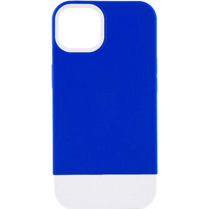 Чохол TPU+PC Bichromatic для Apple iPhone 13 (6.1") Navy Blue / White