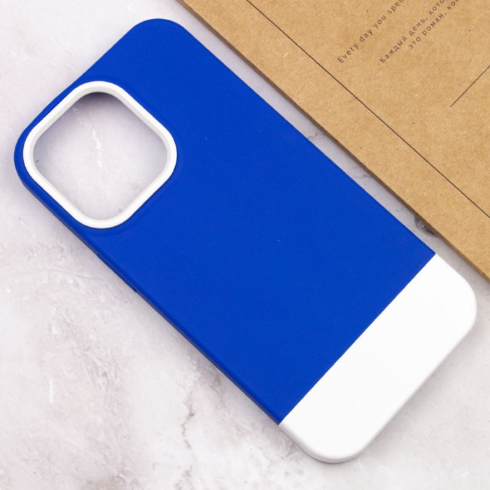 Чохол TPU+PC Bichromatic для Apple iPhone 13 Pro (6.1") Navy Blue / Yellow