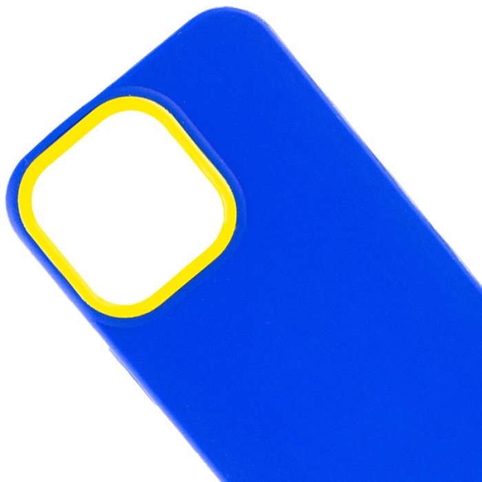 Чохол TPU+PC Bichromatic для Apple iPhone 13 Pro (6.1") Navy Blue / Yellow