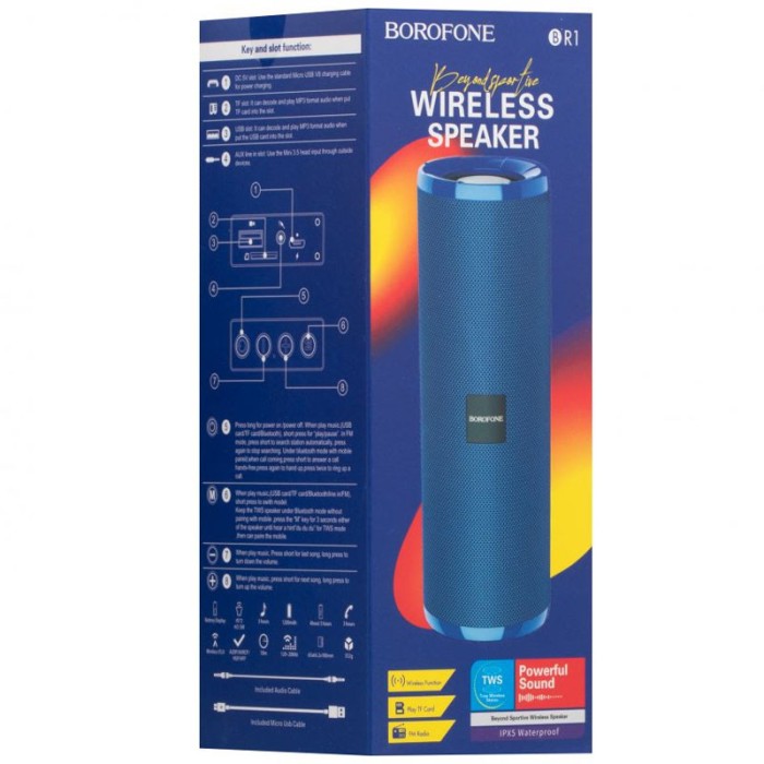 Bluetooth Колонка Borofone BR1 Red
