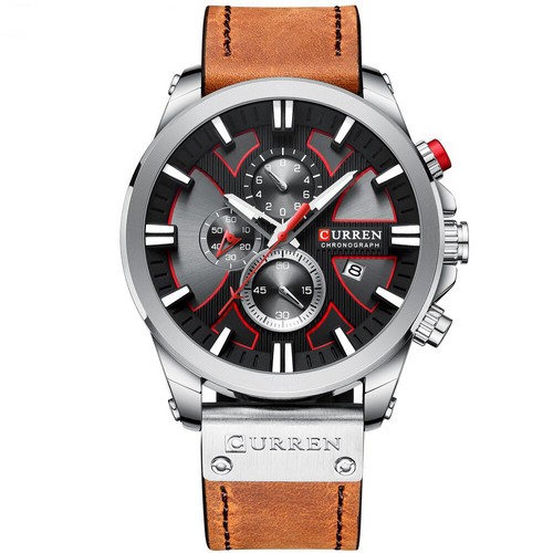Curren 8346 Brown-Silver-Black
