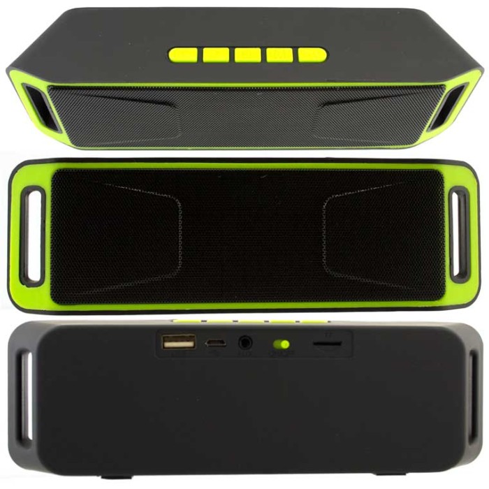 Портативная колонка MEGABASS A2DP SC-208 black-green