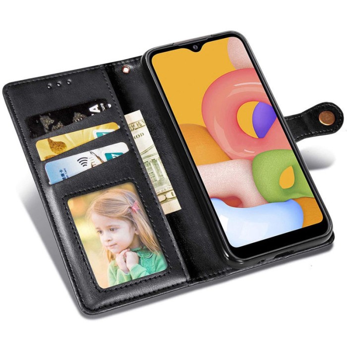 Шкіряний чохол-книжка GETMAN Gallant (PU) для Samsung Galaxy M33 5G Синій
