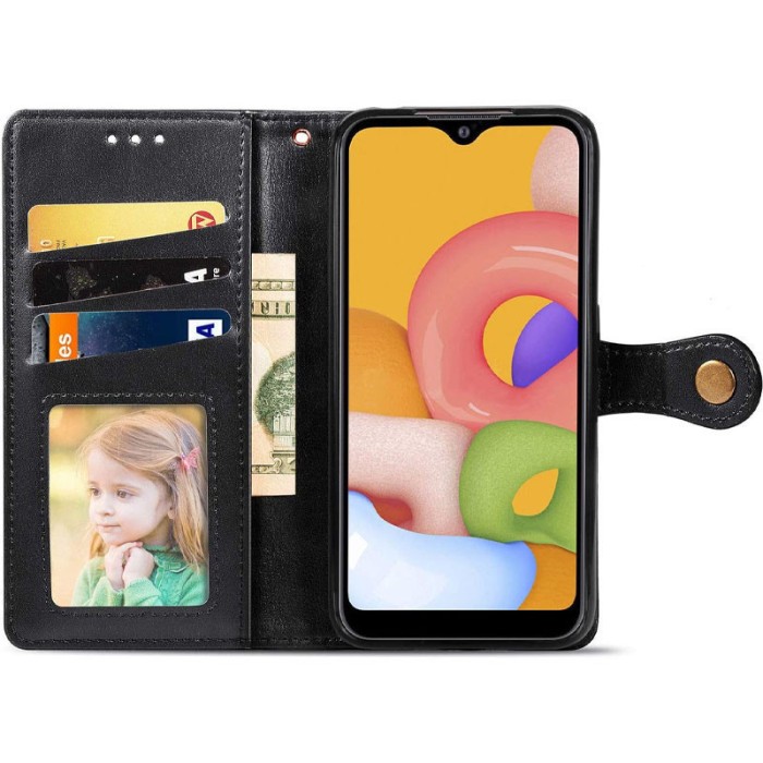 Шкіряний чохол-книжка GETMAN Gallant (PU) для Samsung Galaxy M33 5G Синій