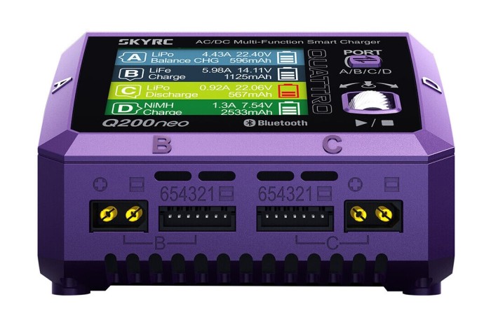 Зарядний пристрій кватро SkyRC Q200neo 200W/400W з/БЖ універсальний (SK-100197)