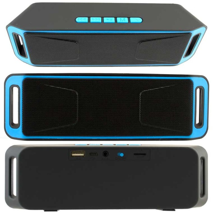 Портативная колонка MEGABASS A2DP SC-208 black-blue