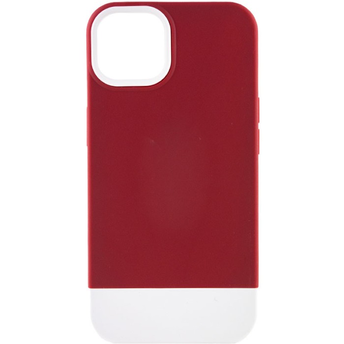 Чохол TPU+PC Bichromatic для Apple iPhone 12 Pro Max (6.7") Wine / White