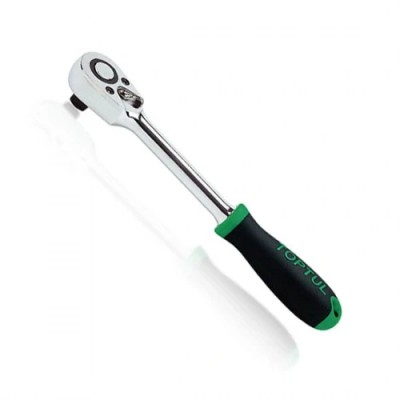 Тріскачка 1/4" 72 зубці (гумова ручка) TOPTUL CJRM0815