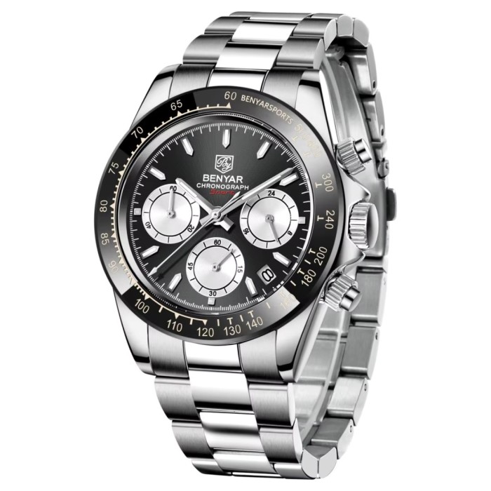 Benyar BY-5169 Silver-Black-White