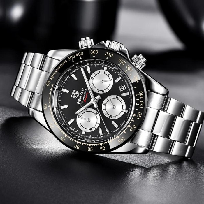 Benyar BY-5169 Silver-Black-White