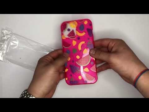 Чохол для Apple Iphone 12 Pro Max фрукти. Колір рожевий