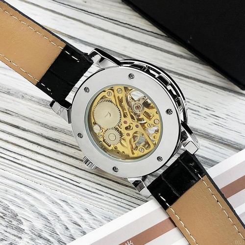 Winner 8012 Diamonds Automatic Black-Silver-Gold-White