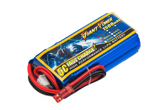 Акумулятор для радіокерованої моделі Giant Power (Dinogy) Li-Pol 1500 мАг 7.4 В 19x32x61 мм JST 25C