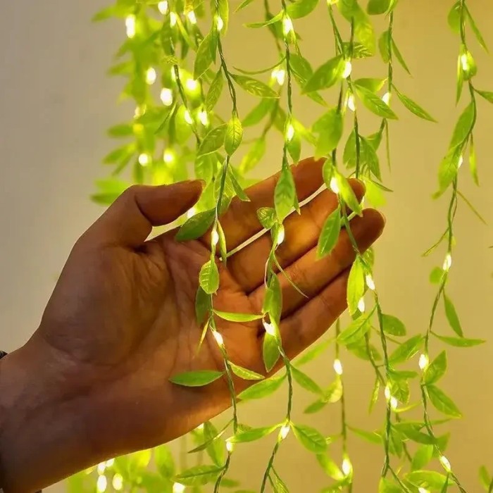 УЦЕНКА! Гирлянда 200 Led зеленая ива теплый белый SF-56 (Нет упаковки 3043)