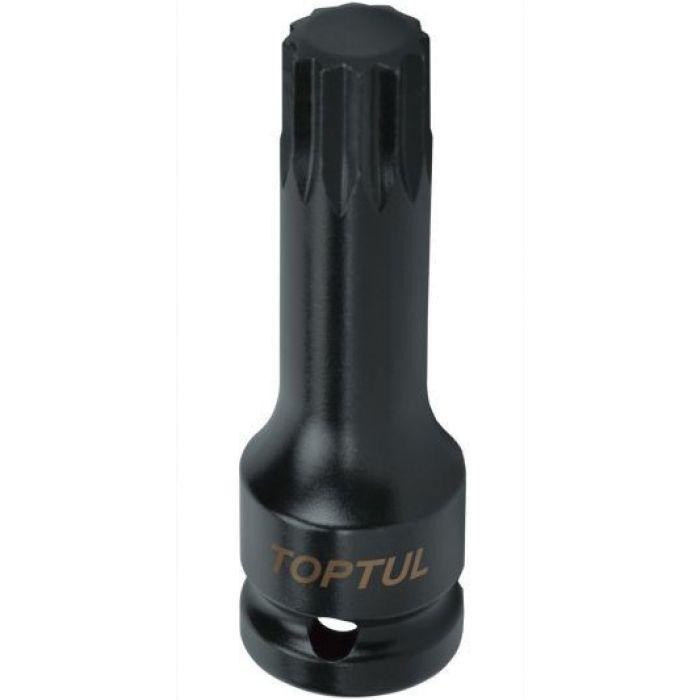 Голівка ударна TOPTUL SPLINE М16 L77мм 1/2" KADB1616L