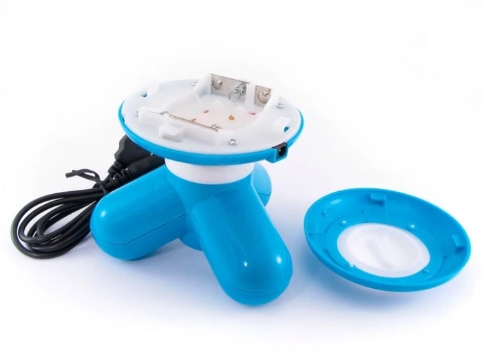 Мультифункциональный мини ручной массажер вибромассажер Mimo Usb голубой