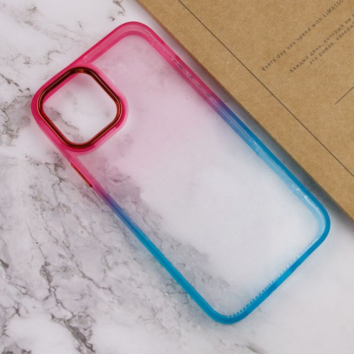 Чохол TPU+PC Fresh sip series для Apple iPhone 11 Pro Max (6.5") Салатовий / Рожевий