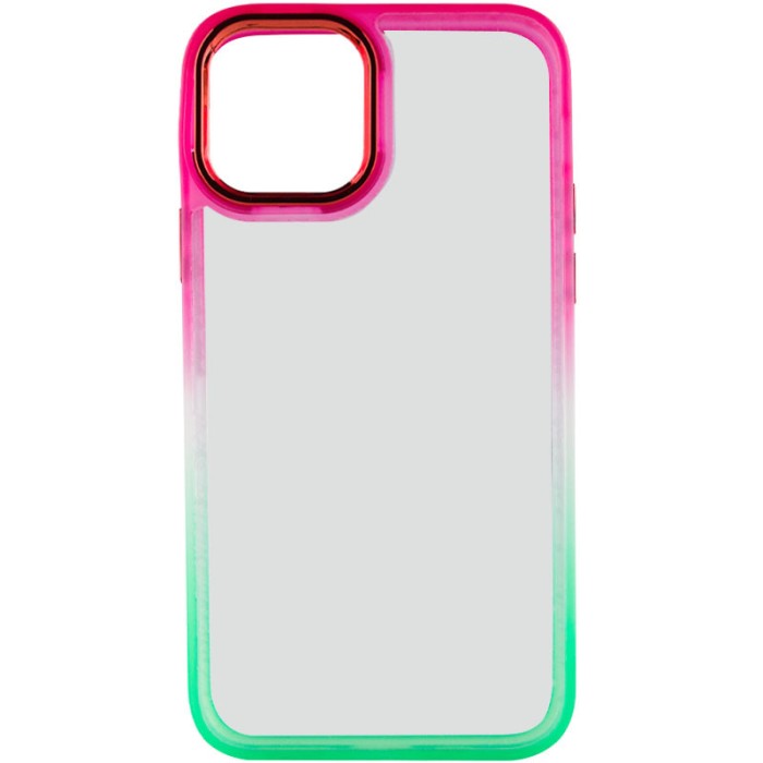 Чохол TPU+PC Fresh sip series для Apple iPhone 11 Pro Max (6.5") Салатовий / Рожевий
