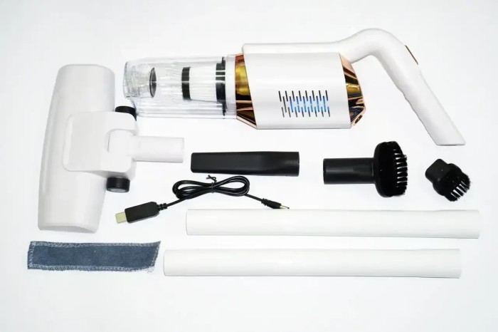 УЦЕНКА! Аккумуляторный пылесос без мешка Vacuum Cleaner 2000mAh 120 Вт (Плохая упаковка 2557)