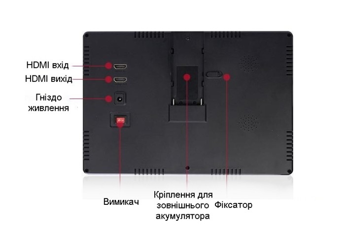 Дисплей FPV MFD 10" 1920x1200 HDMI AV