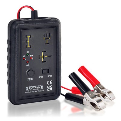 Тестер автомобільних реле 12V/24V, 4-pin/5-pin TOPTUL EAAE0124