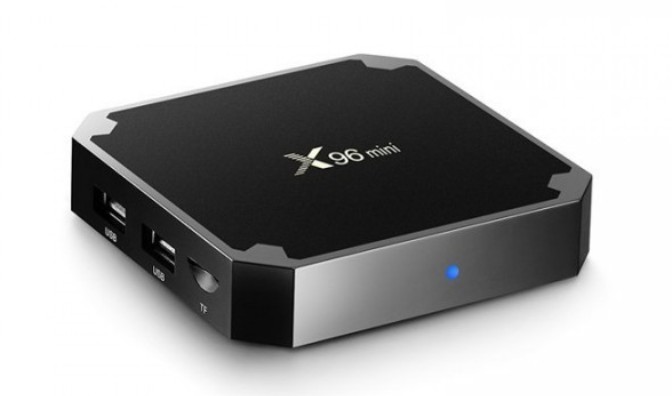 Приставка смарт тв бокс smart tv box x96 mini 4-ядерная 2Гб/16Гб андроид 7.1.2 черный 4K