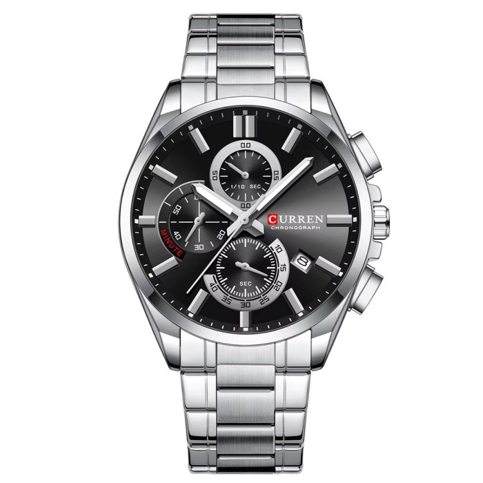 Сurren 8475 Silver-Black