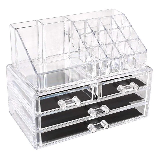 УЦЕНКА! Органайзер-стойка для косметики с 4 ящичками Cosmetic Storage Box (Повреждение корпуса 3049)