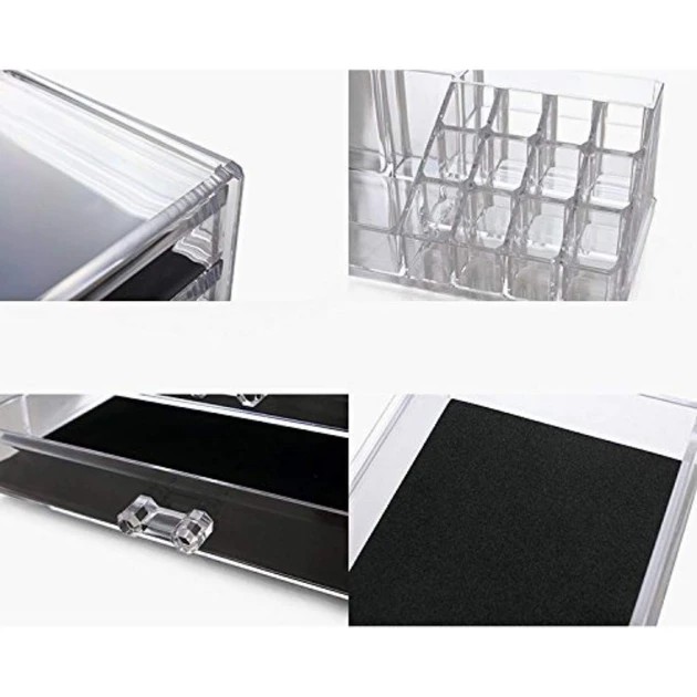 УЦЕНКА! Органайзер-стойка для косметики с 4 ящичками Cosmetic Storage Box (Повреждение корпуса 3049)