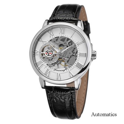 Forsining 8099A Black-White Leather